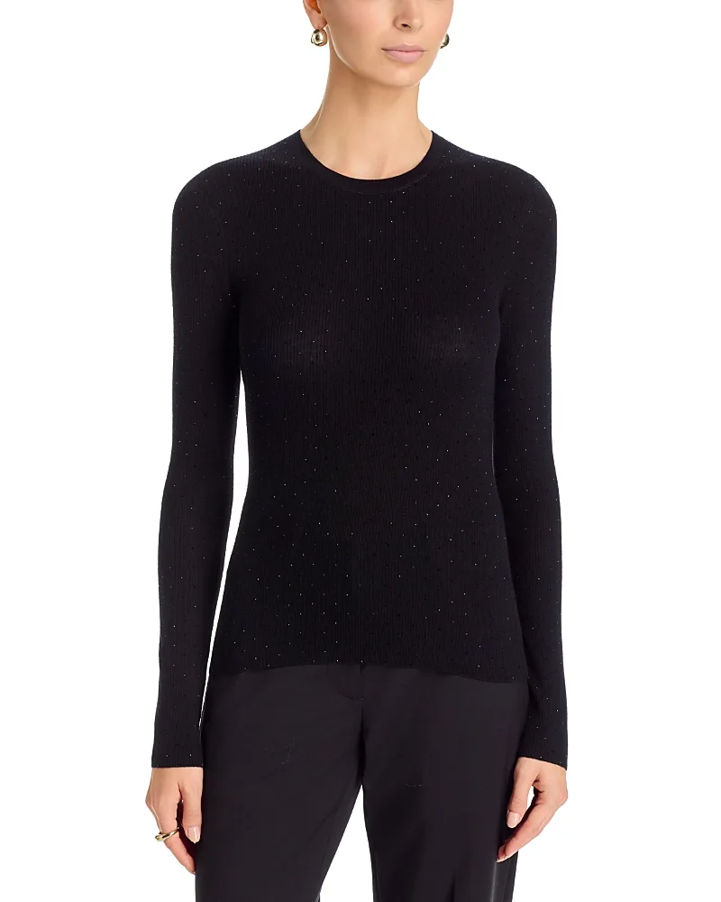 Michael Kors Collection Cashmere Crewneck Embellished Sweater by MICHAEL Michael Kors