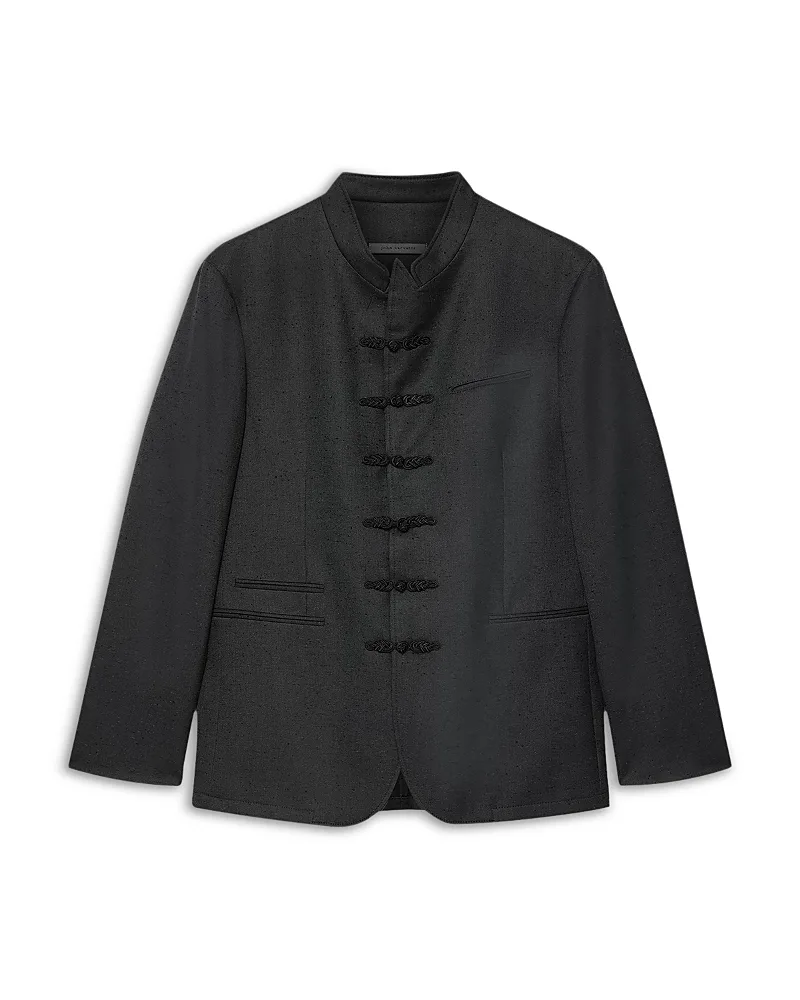 Varick Regular Fit Stand Collar Clasp Jacket by John Varvatos
