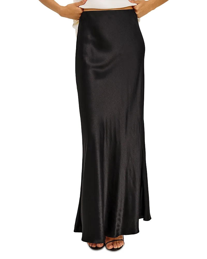 Romina Satin Maxi Skirt