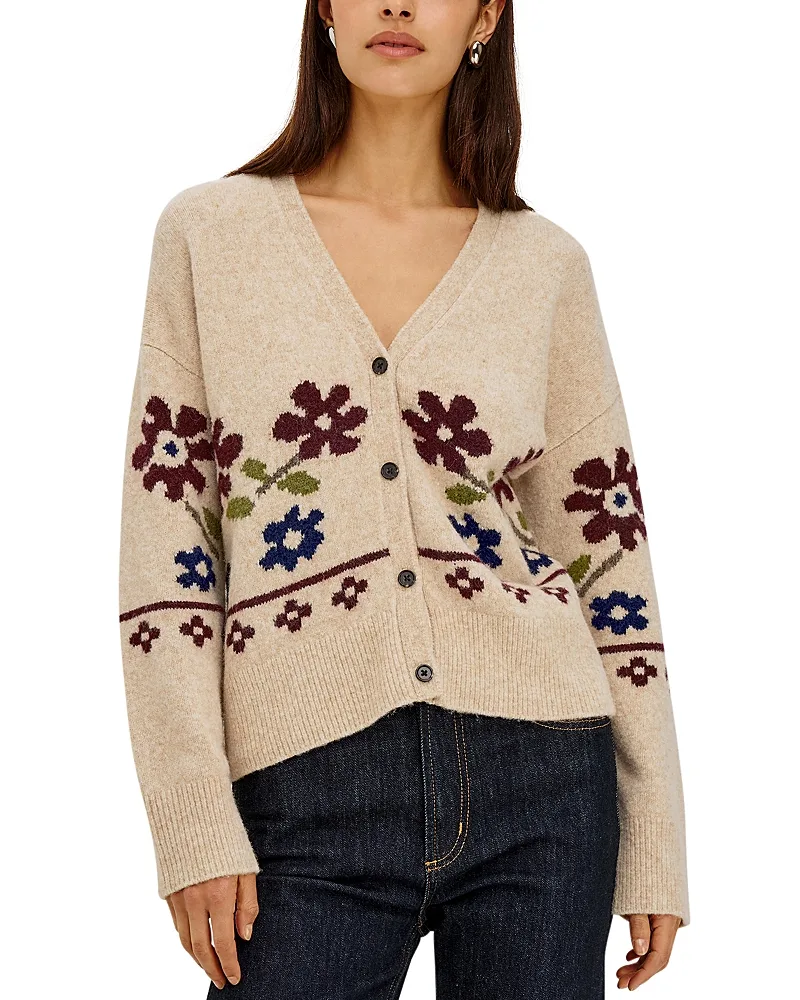 Saffron V Neck Cardigan Sweater by Rails