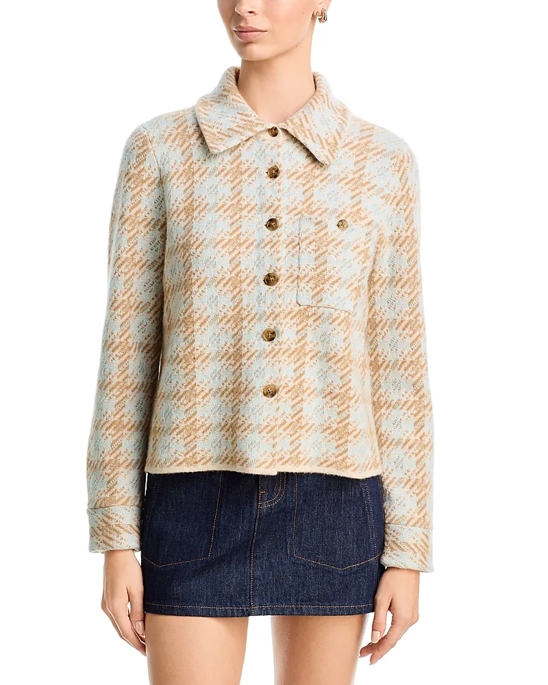 Dylan Cashmere Cropped Shirt by Guest In Residence