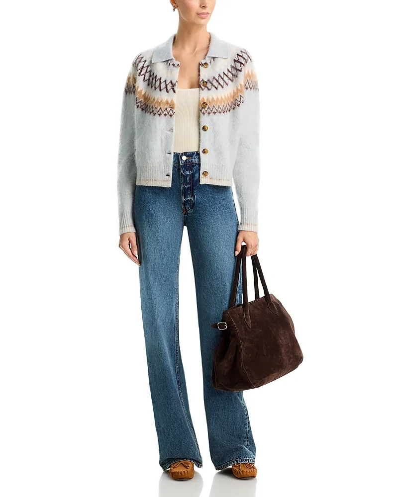 Grizzly Chalet Cashmere Fair Isle Cardigan by Guest In Residence