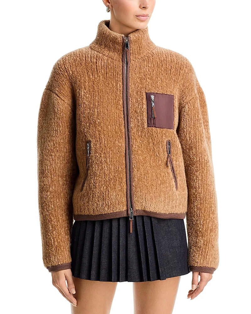 Avalanche Wool and Cashmere Zip Up Jacket by Guest In Residence