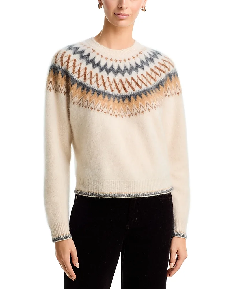 Grizzly Chalet Cashmere Fair Isle Sweater by Guest In Residence