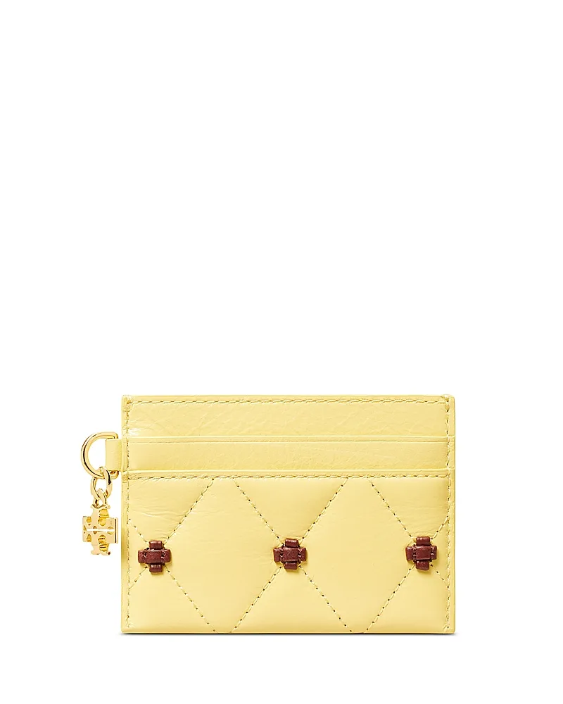Bunny Knot Leather Card Case by Tory Burch