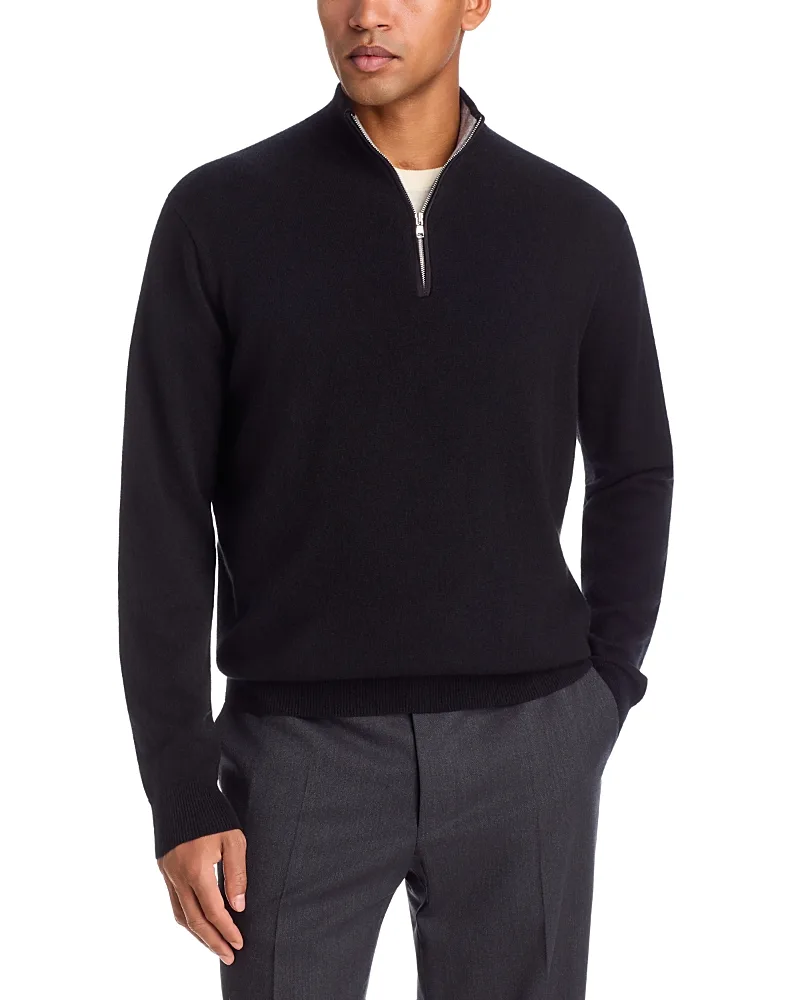 Artisan Crafted Cashmere Stretch Quarter Zip Sweater by Peter Millar