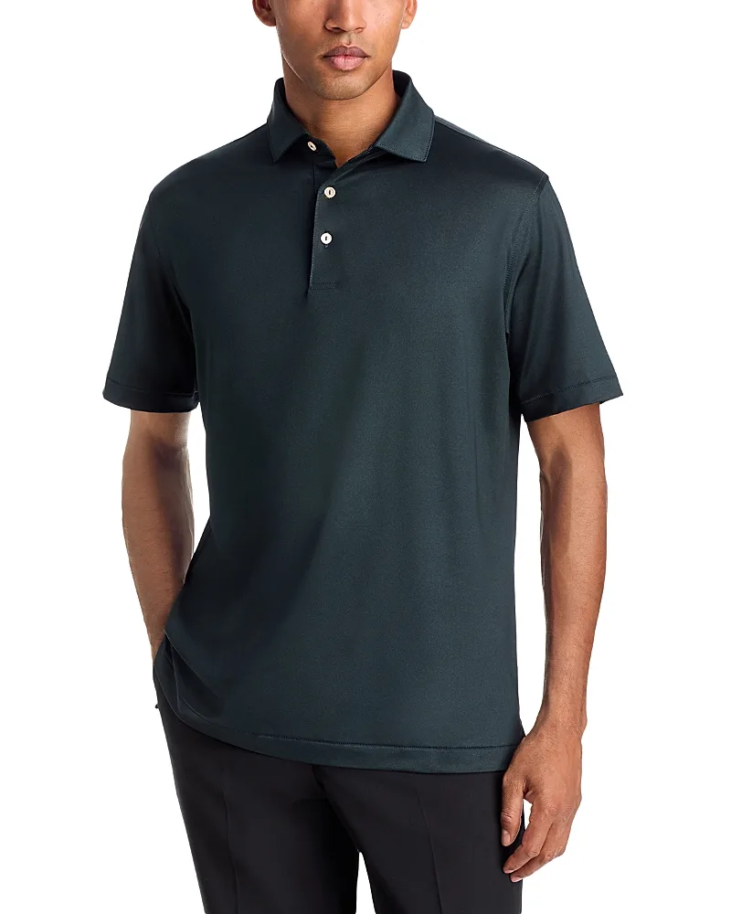 Herringbone Performance Jersey Relaxed Fit Polo by Peter Millar