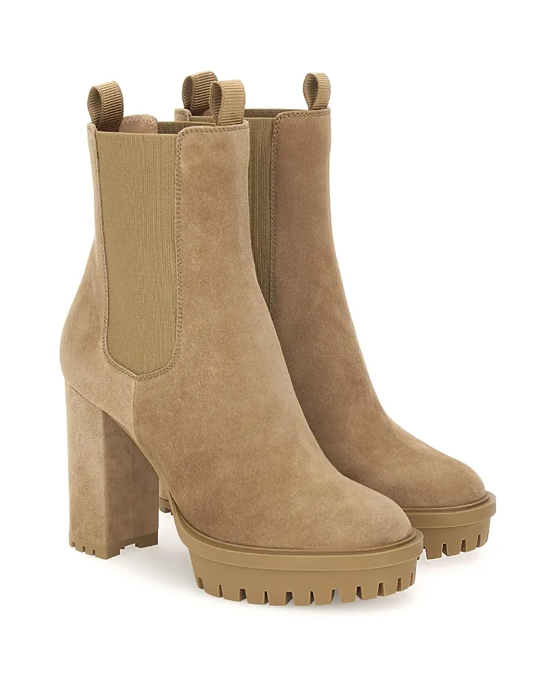Barry Booties Suede Leather by Gianvito Rossi