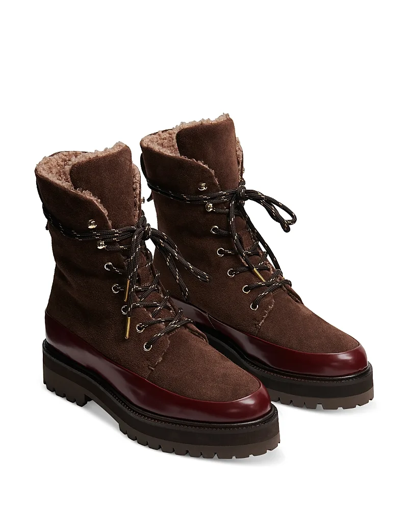 Charente Fleece Lined Leather Lugged Sole Boots