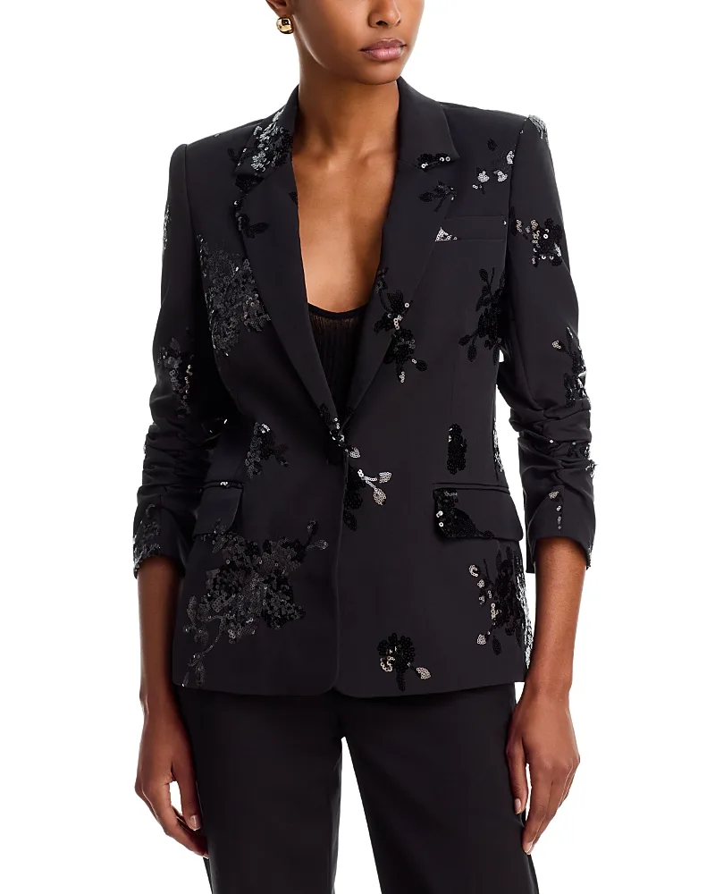 Meadow Sequin Crepe Blazer by Generation Love