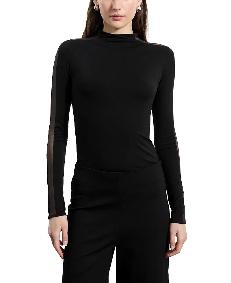Suma Mock Neck Top by Marcella