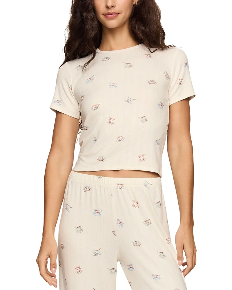 Tea Time Cotton Stretch Tee by Z Supply
