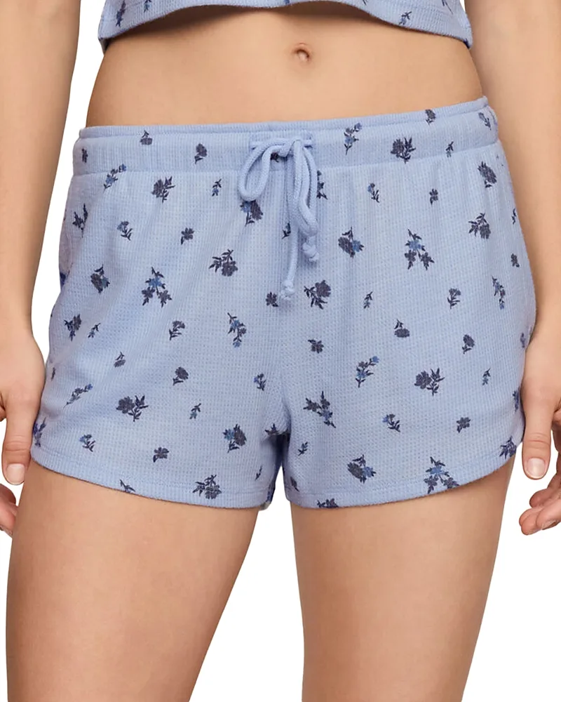 Ditsy Waffle Knit Pajama Shorts by Z Supply