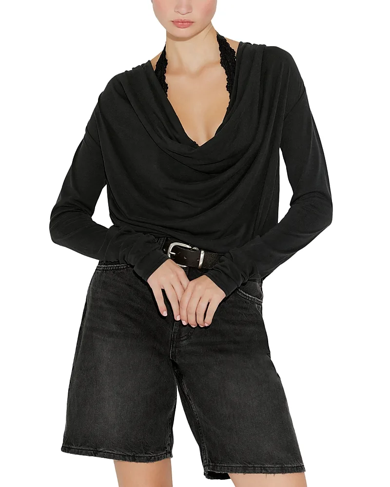 Jane Long Sleeve Cowl Neck Top by Free People