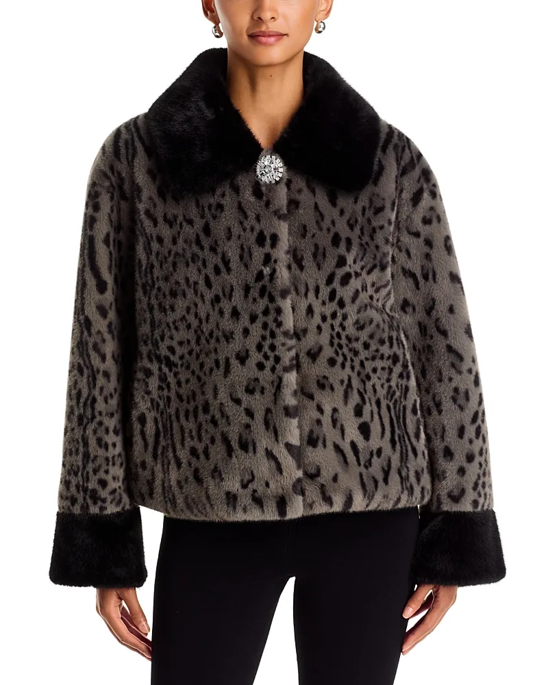 Sylvia Short Faux Fur Coat by Kobi Halperin