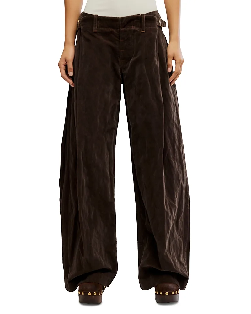 Holding Onto This Cotton Blend Wide Leg Pants by Free People
