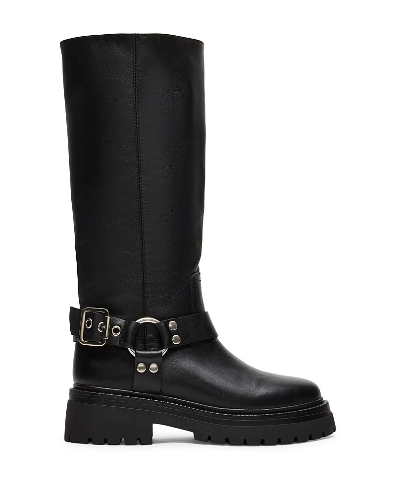 Everest Leather Moto Boots by Steve Madden