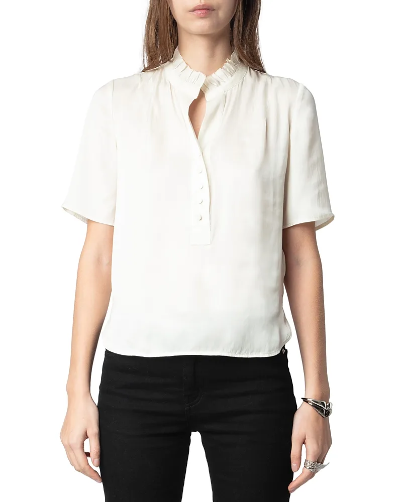 Topher Satin Top by Zadig & Voltaire