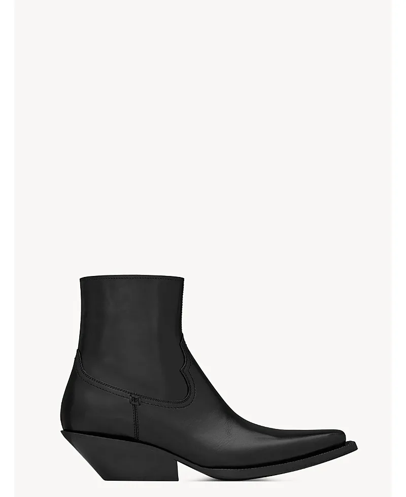 Dylan Leather Ankle Boots by Saint Laurent