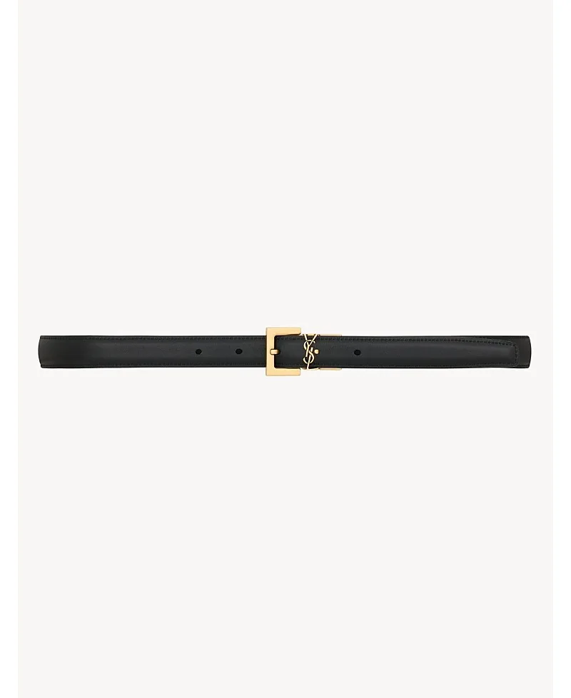 Cassandre Thin Reversible Belt by Saint Laurent