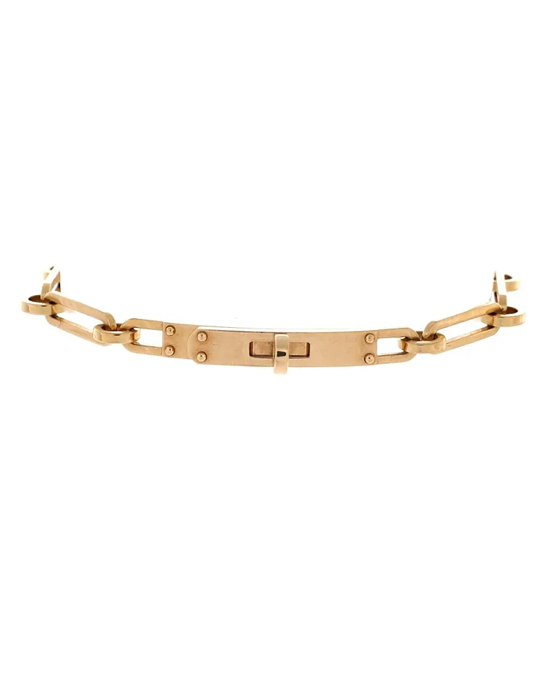 Pre-Owned Hermes Small Kelly Chaine Bracelet 18K Gold by Hermes