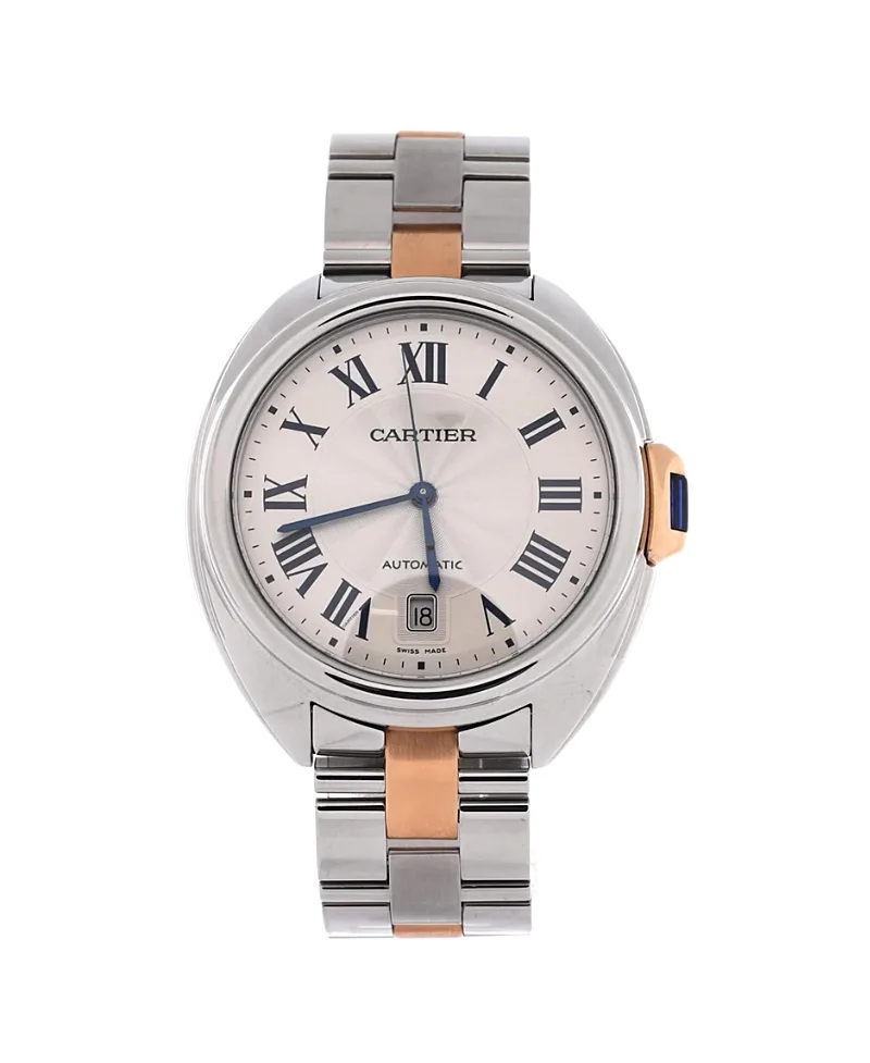 Pre-Owned Cartier Cle De Cartier Automatic Watch in Stainless Steel and Rose Gold 40mm by Cartier's