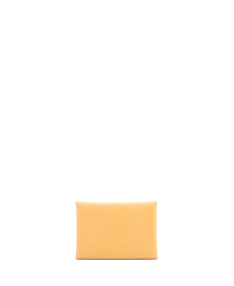 Pre-Owned Hermes Calvi Duo Card Holder Evercolor by Hermes