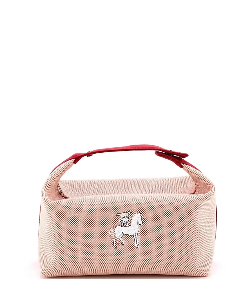 Pre-Owned Hermes Gm Bride-a-Brac Cabriole Travel Case Toile by Hermes