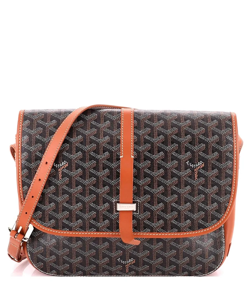 Pre-Owned mm Belvedere Ii Messenger Bag Coated Canvas by Pre-owned Goyard