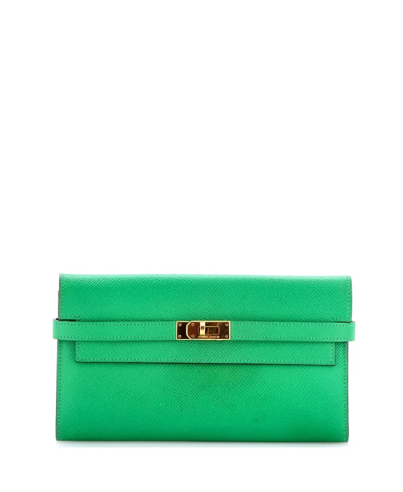 Pre-Owned Long Kelly Wallet Epsom by Hermes