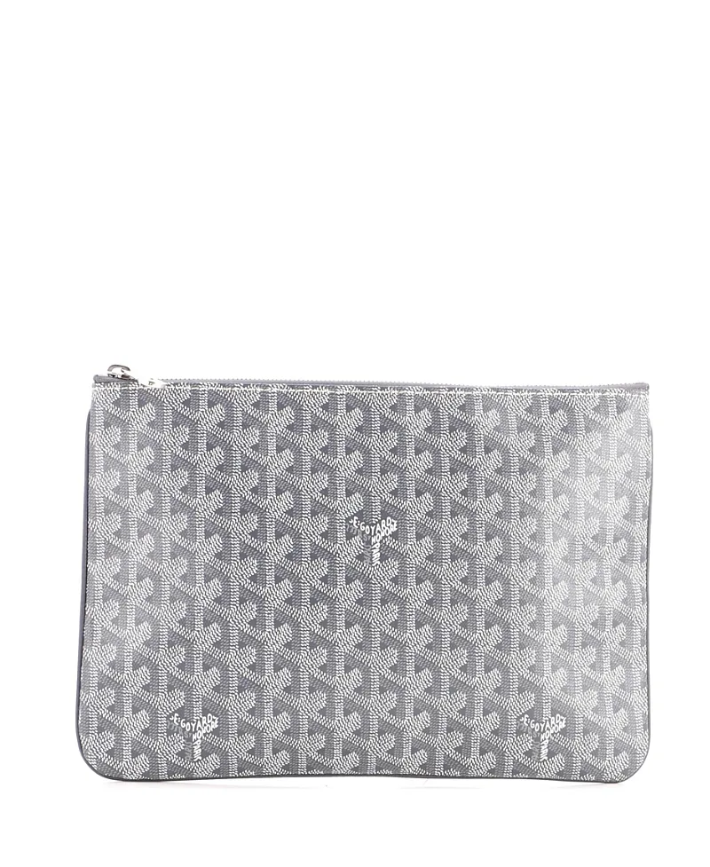 Pre-Owned mm Senat Zip Pouch Coated Canvas by Pre-owned Goyard