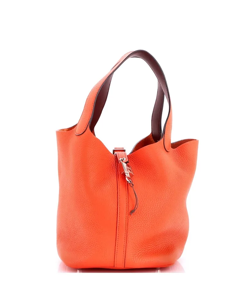 Pre-Owned Hermes mm Eclat Picotin Lock Bag Clemence by Hermes