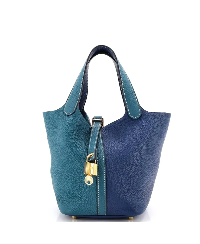 Pre-Owned Hermes Pm Casaque Picotin Lock Bag Clemence by Hermes