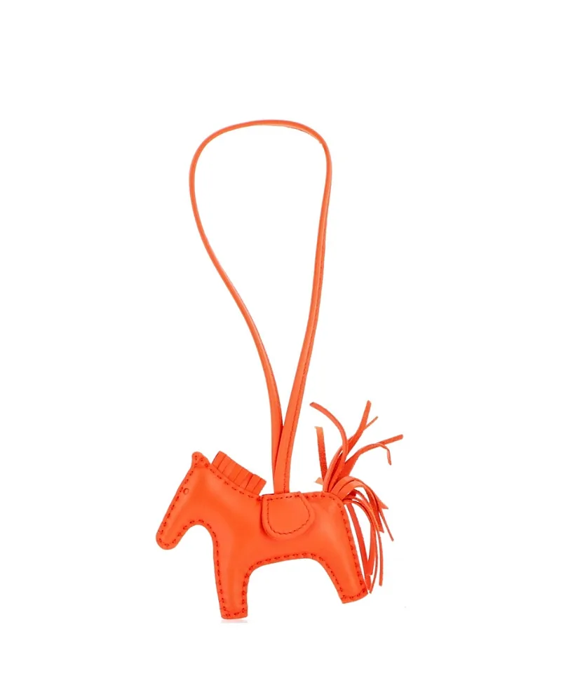 Pre-Owned Pm Mono-Tone GriGri Rodeo Bag Charm Leather by Hermes
