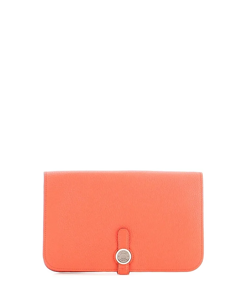 Pre-Owned Hermes Dogon Duo Combined Wallet Leather by Hermes