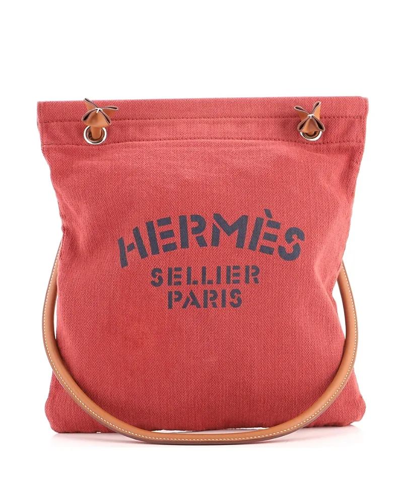 Pre-Owned mm Aline Bag Toile by Hermes