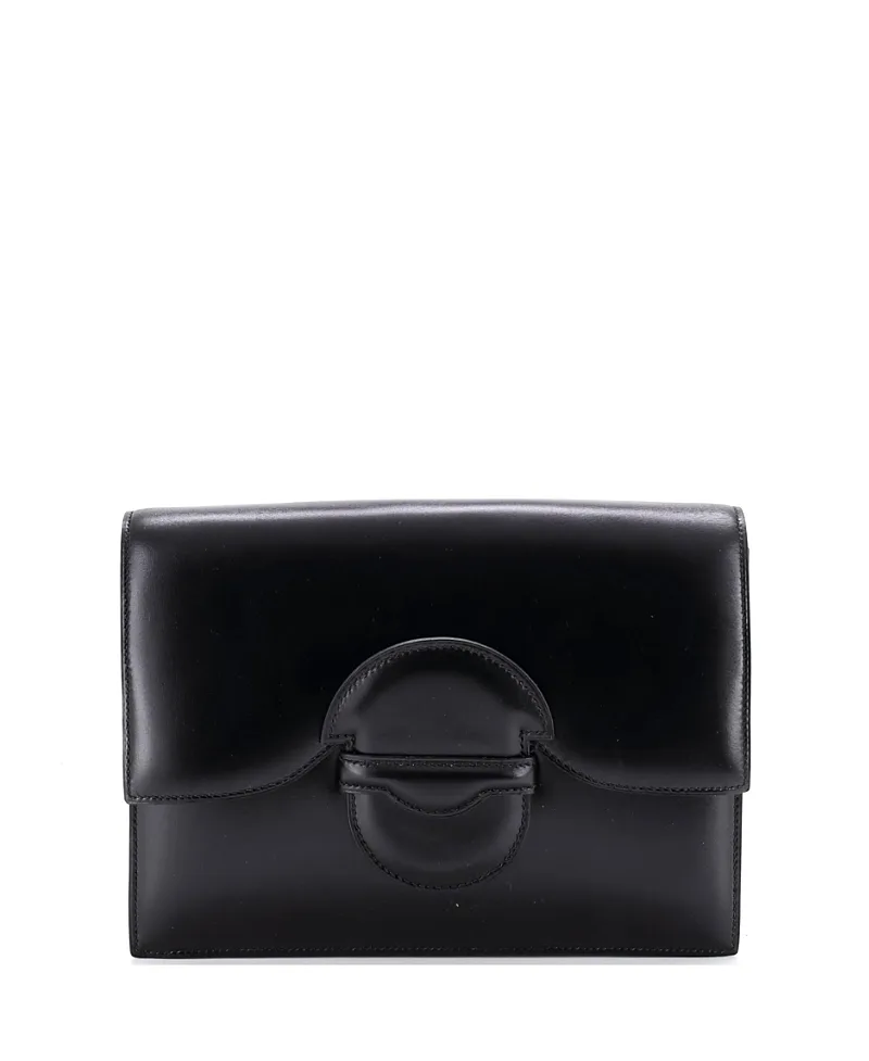 Pre-Owned Hermes Vintage 1938 Clutch Leather by Hermes