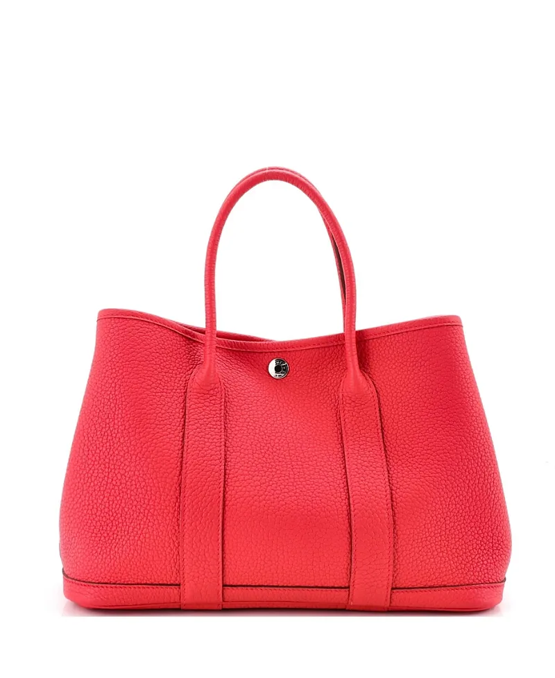 Pre-Owned 30 Garden Party Tote Leather by Hermes