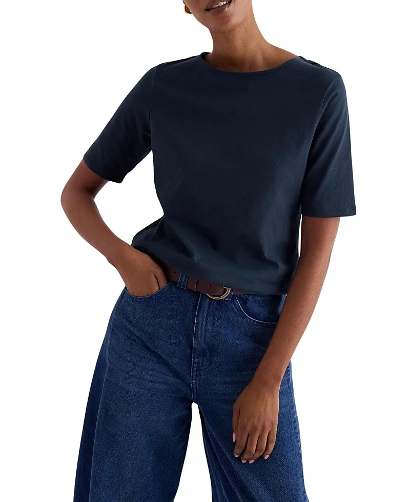 Poisson Boat Neck T-Shirt by Seasalt Cornwall