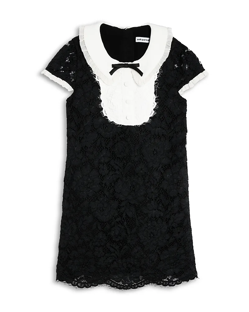 Lace Bib Dress by Self Portrait