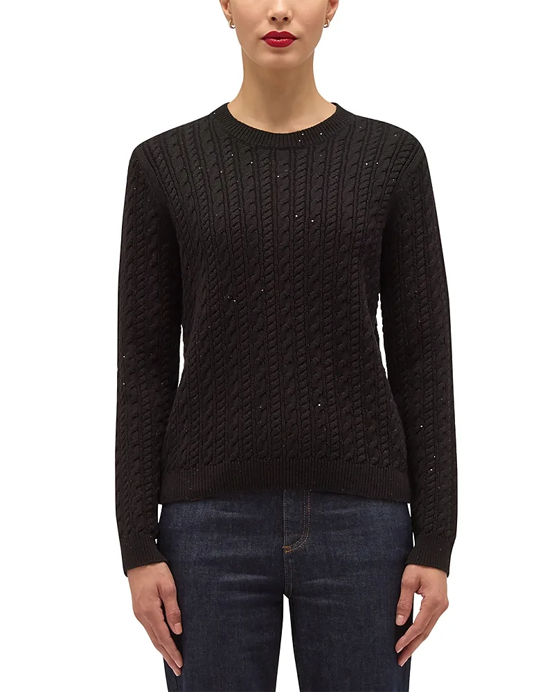 Lennon Cotton Sequin Sweater by Hobbs London