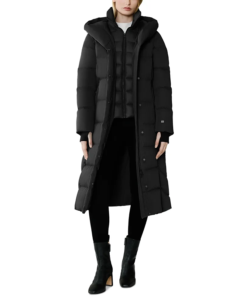 Talyse-U Down Hooded Maxi Coat by Soia & Kyo