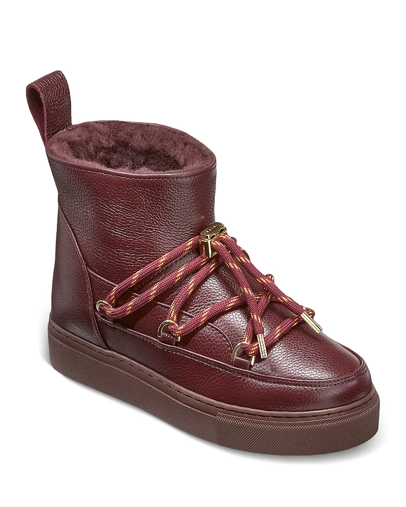 Full Leather Gloss Shearling Lined Winter Boots by Inuikii