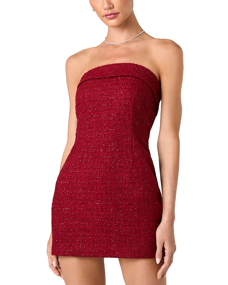 Shante Shimmer Tweed Mini Dress by French Connection
