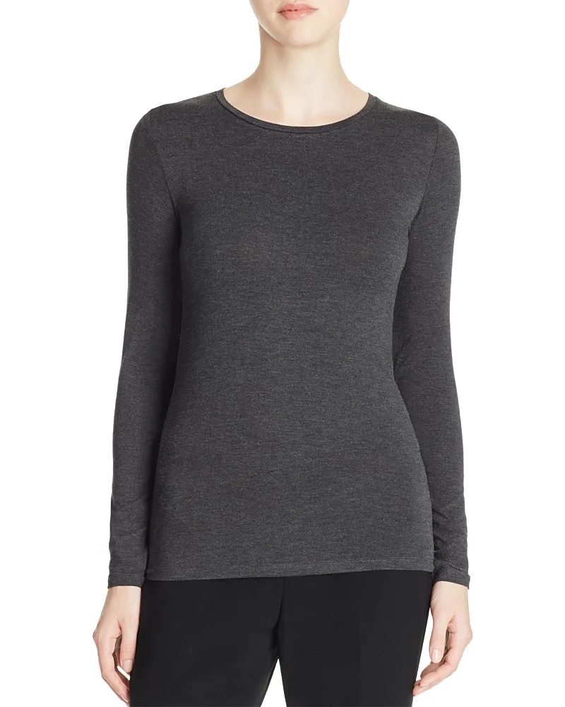 Crewneck Long Sleeve Tee by Majestic