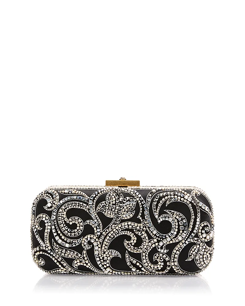 Embellished Leather Clutch