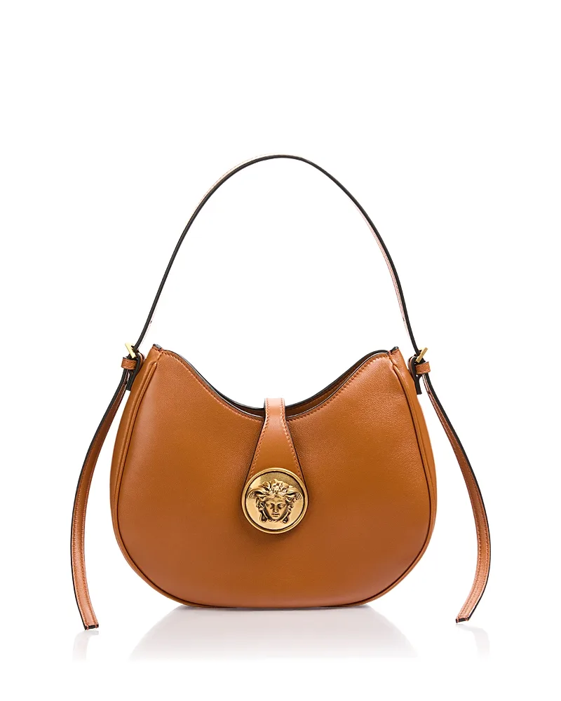 Small Leather Hobo by Versace