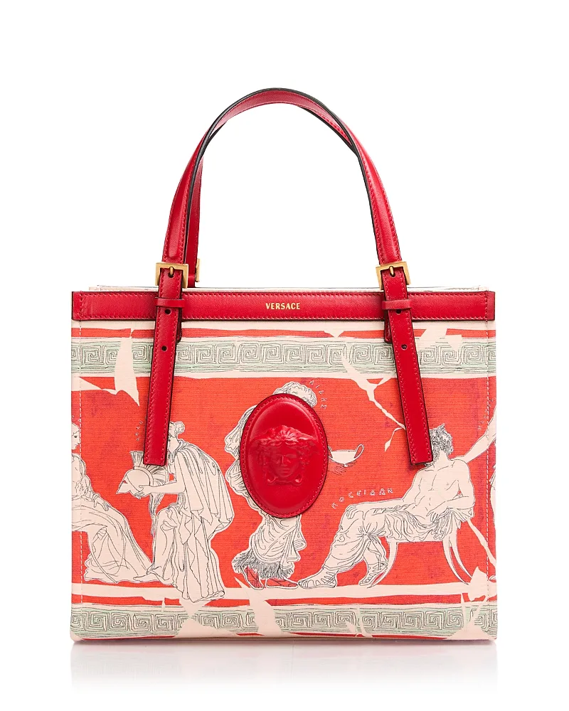 Medusa Club Canvas & Leather Tote by Versace