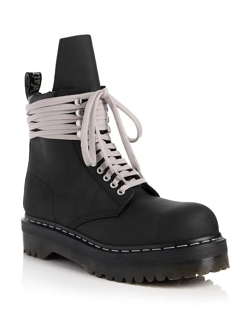 Drkshdw Quad Sole Combat Boots by Rick Owens