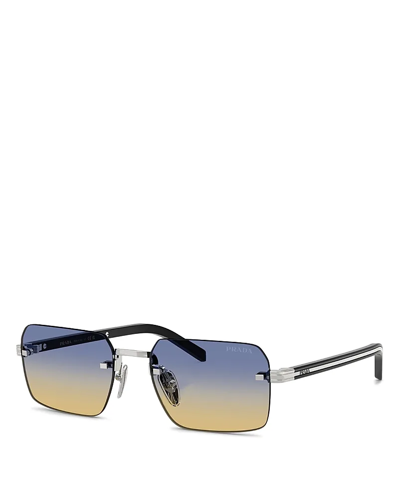 Rectangular Sunglasses, 55mm by Prada